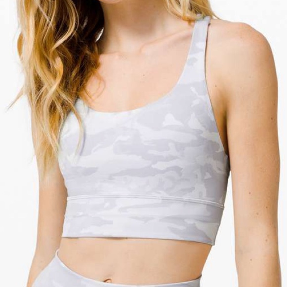NWT Lululemon Energy Bra Long Line Incognito Camo 6